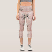 Denken Pastel Drehungen Hochverschwendete Capris (Vorderseite)