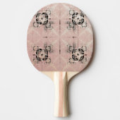 Denken Pastel Drehungen Ping Pong Paddle Tischtennis Schläger (Vorderseite)