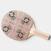 Denken Pastel Drehungen Ping Pong Paddle Tischtennis Schläger (Seitenansicht)