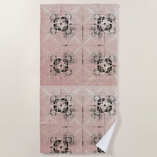 Denken Pastel Drehungen Strandtuch (Vorderseite)