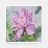 DENKEN PINK ORCHID BIRTHDAY PARTY MONOGRAM SERVIETTE (Vorderseite)