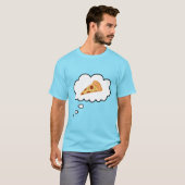 Denken Pizza Funny T - Shirt (Vorne ganz)