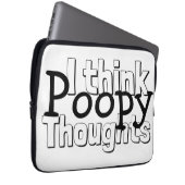 Denken Poopy Gedanken Laptopschutzhülle (Vorne Rechts)