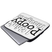 Denken Poopy Gedanken Laptopschutzhülle (Vorne Knopf)