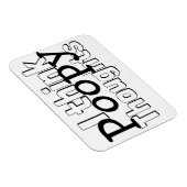 Denken Poopy Gedanken Magnet (Rechte Seite)