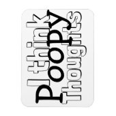 Denken Poopy Gedanken Magnet (Vertikal)