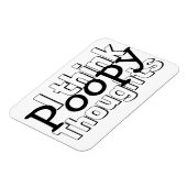 Denken Poopy Gedanken Magnet (Linke Seite)