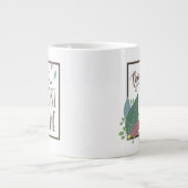 Denken positive Motivation Zitat feather boho Jumbo-Tasse (Vorderseite)