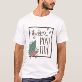 Denken positive Motivation Zitat feather boho T-Shirt