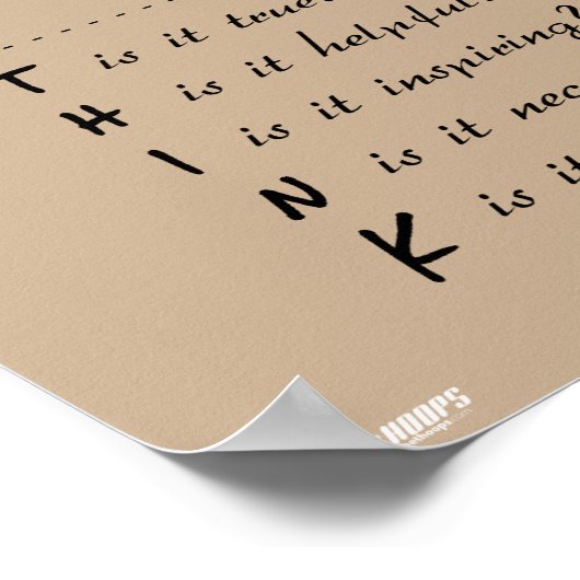 Denken Poster (Ecke)