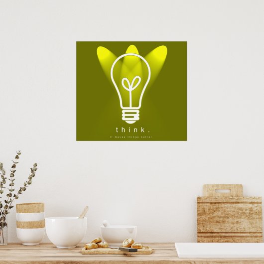 Denken Poster (Küche)