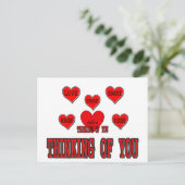 Denken Postkarte (Stehend Vorderseite)