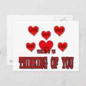 Denken Postkarte (Vorne/Hinten)