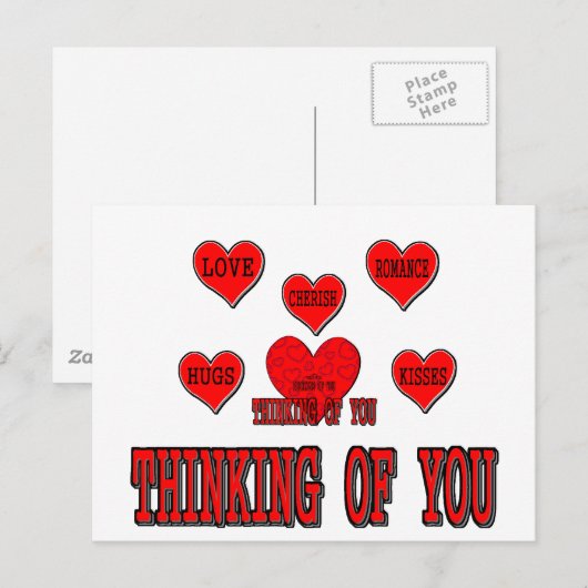 Denken Postkarte (Vorne/Hinten)