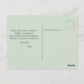 Denken Postkarte (Rückseite)