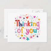 Denken Postkarte (Vorne/Hinten)