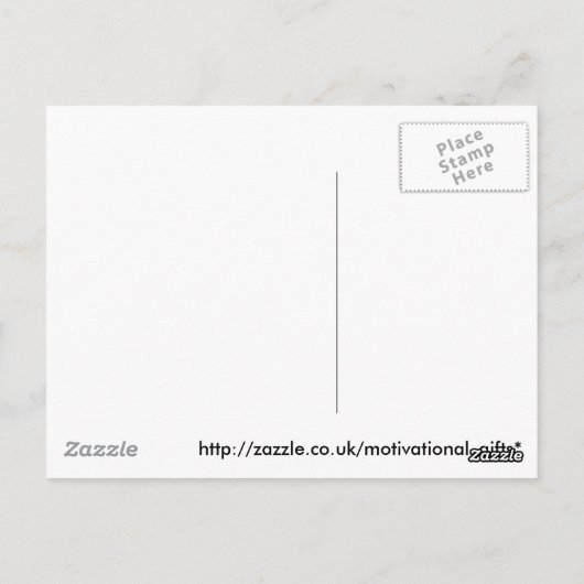 Denken Postkarte (Rückseite)