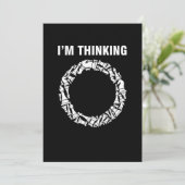 Denken Schach-Checkmate Spielbrett Geschenk Einladung (Stehend Vorderseite)