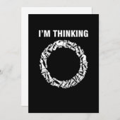 Denken Schach-Checkmate Spielbrett Geschenk Einladung (Vorne/Hinten)