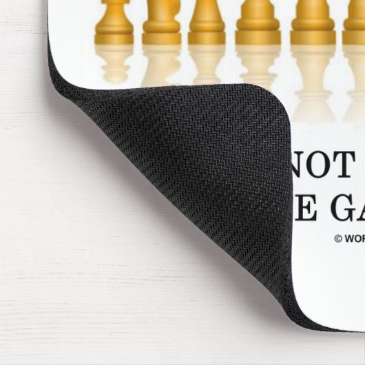 Denken (Schach) nicht im Spiel des Lebens Mousepad (Ecke)