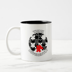 Denken Sie 7 b anders Zweifarbige Tasse