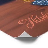 Denken Sie am Strand Poster (Ecke)