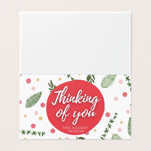 Denken Sie an 25-Pack-Urlaubskarten (Außenseite Aufgefaltet)