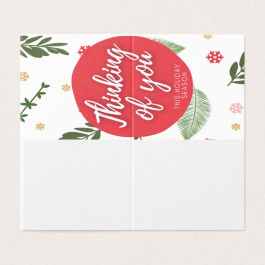 Denken Sie an 25-Pack-Urlaubskarten (Außenseite Aufgefaltet)