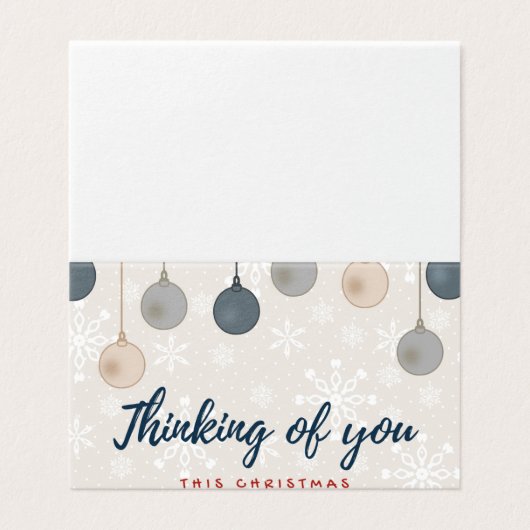 Denken Sie an 25 Pack Weihnachtskarten (Außenseite Aufgefaltet)