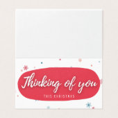 Denken Sie an 25 Pack Weihnachtskarten (Außenseite Aufgefaltet)