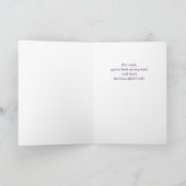 Denken Sie an Affenpinscher Hund Purple Flowers Karte (Innenseite)