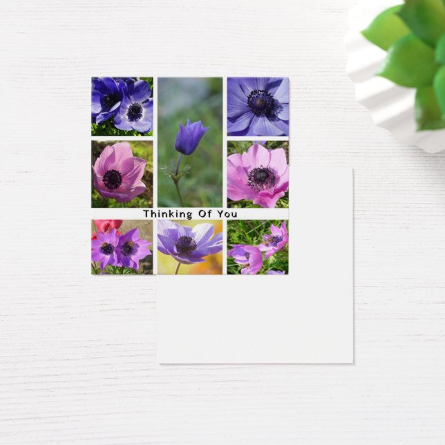 Denken Sie an Anemone Foto Collage (Schreibtisch)