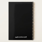 Denken Sie an Beten tun Black Modern Planer (Rückseite)