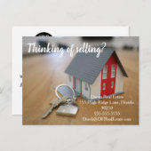 Denken Sie an bewegliche Agent-Tasten des realen A Postkarte (Vorne/Hinten)