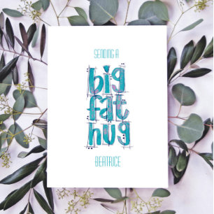 Denken Sie an Big Hugs Postkarte