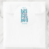 Denken Sie an Big Hugs Runder Aufkleber (Tasche)