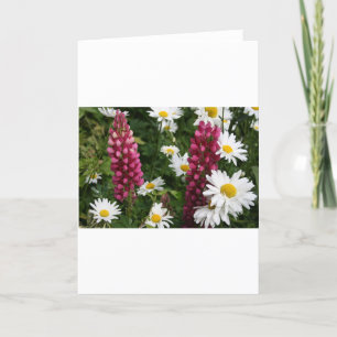 Denken Sie an Blumenblüten Karte