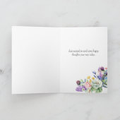 Denken Sie an Boho Pastel Floral Card Karte (Innenseite)