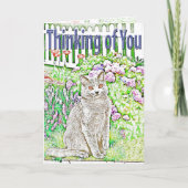 Denken Sie an Chartreux Garden Pastel Karte (Vorderseite)