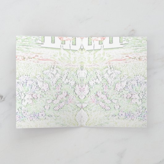 Denken Sie an Chartreux Garden Pastel Karte (Innenseite)