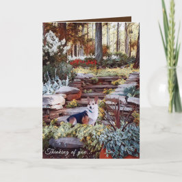 Denken Sie an Corgi Karte