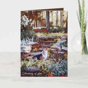 Denken Sie an Corgi Karte