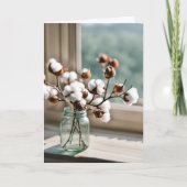 Denken Sie an Cotton Bouquet Karte (Vorderseite)