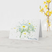 Denken Sie an Daisy Splash Karte (Gelbe Blume)