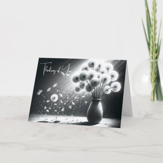 Denken Sie an Dandelion Bunch Karte (Vorderseite)