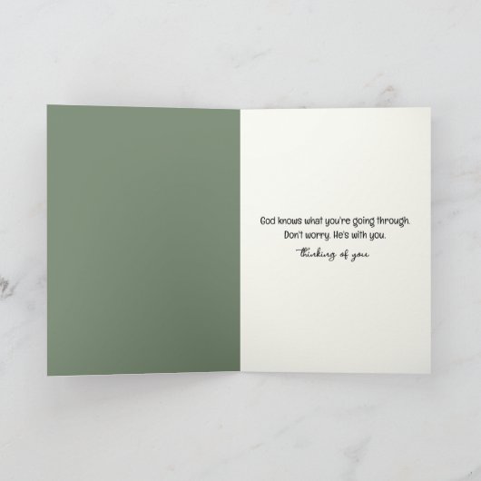 Denken Sie an Dandelion Reflection in a Mirror Karte (Innenseite)