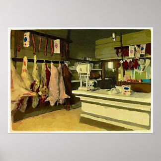 Denken Sie an das Fleisch Poster