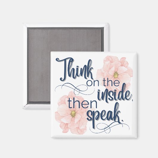 Denken Sie an das Innere hübsch Magnet (Vorderseite/Rückseite)