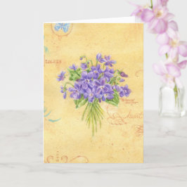 Denken Sie an das köstliche Bouquet der Violetkart Karte