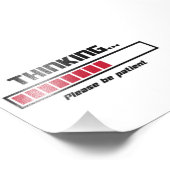 Denken Sie an das Laden von Bar Bitte geduldig sei Fotodruck (Ecke)